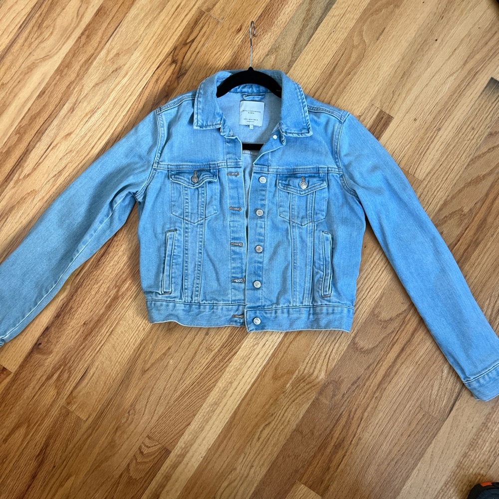 Light Blue Denim Jacket Cropped
